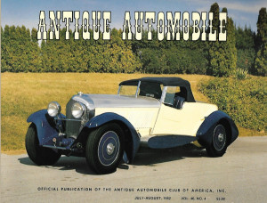 ANTIQUE AUTOMOBILE 1982 JULY - '268 BENTLEY, CROSLEY CONV, '17 MODEL T